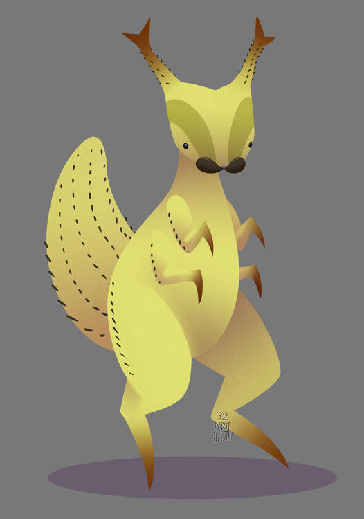 Caterpillar Creature Lineless